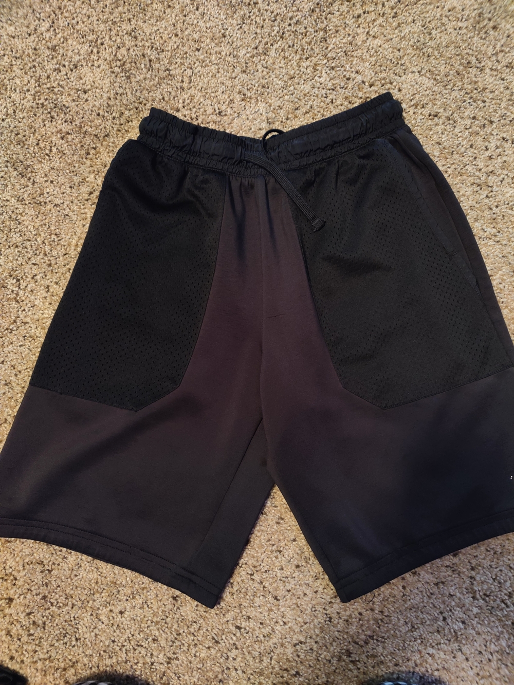 Russell Athletic Black Mesh Panel Kids Shorts